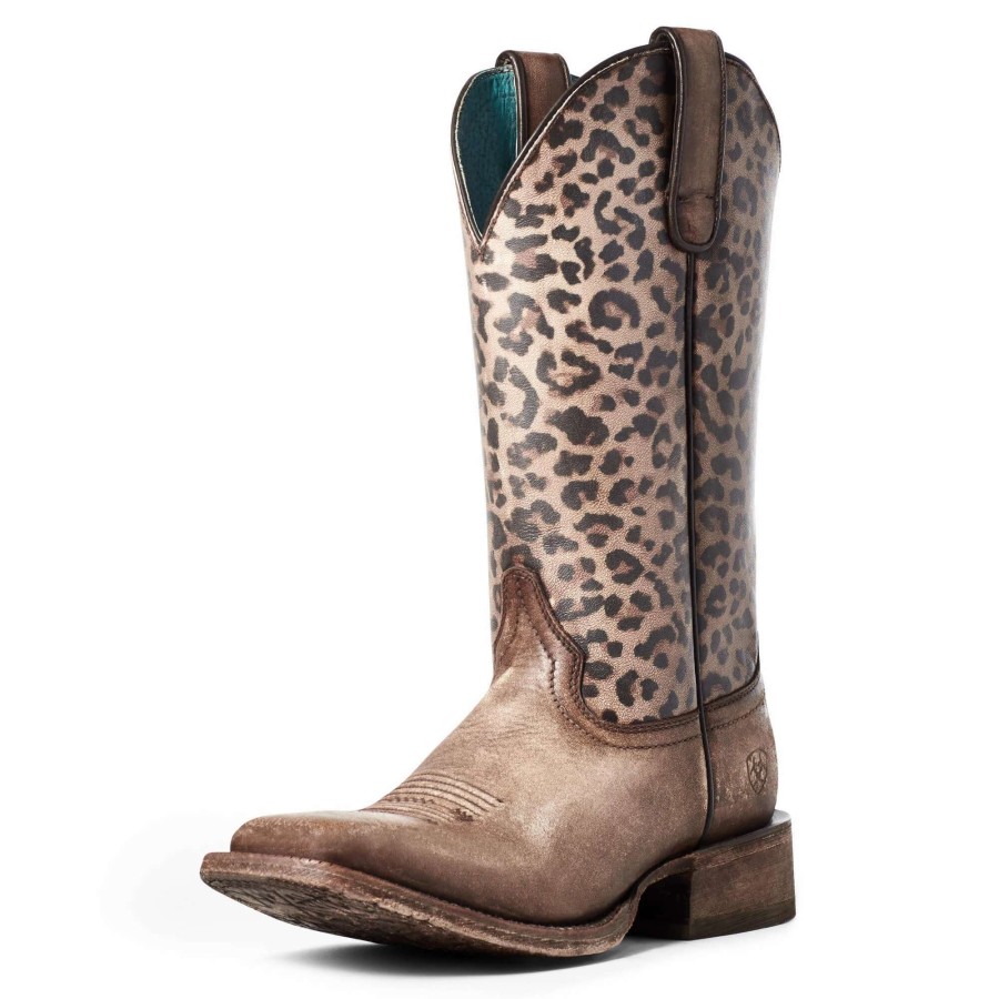 Footwear * | Ariat Women'S Circuit Savanna Western Boot Naturally Distressed Brown