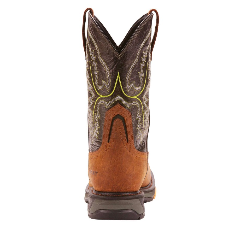 Footwear * | Ariat Workhog Xt Waterproof Work Boot Tumbled Bark