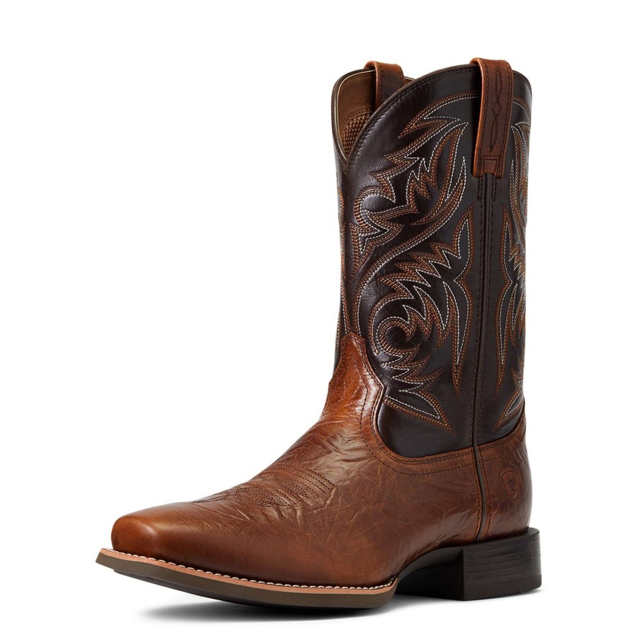 Footwear * | Ariat Sport Herdsman Western Boot Peanut Butter