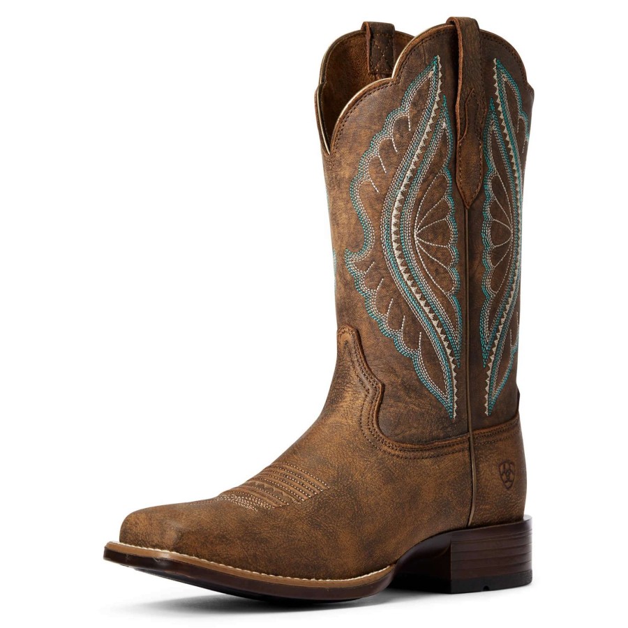 Footwear * | Ariat Women'S Prime Time Western Boot Tack Room Brown