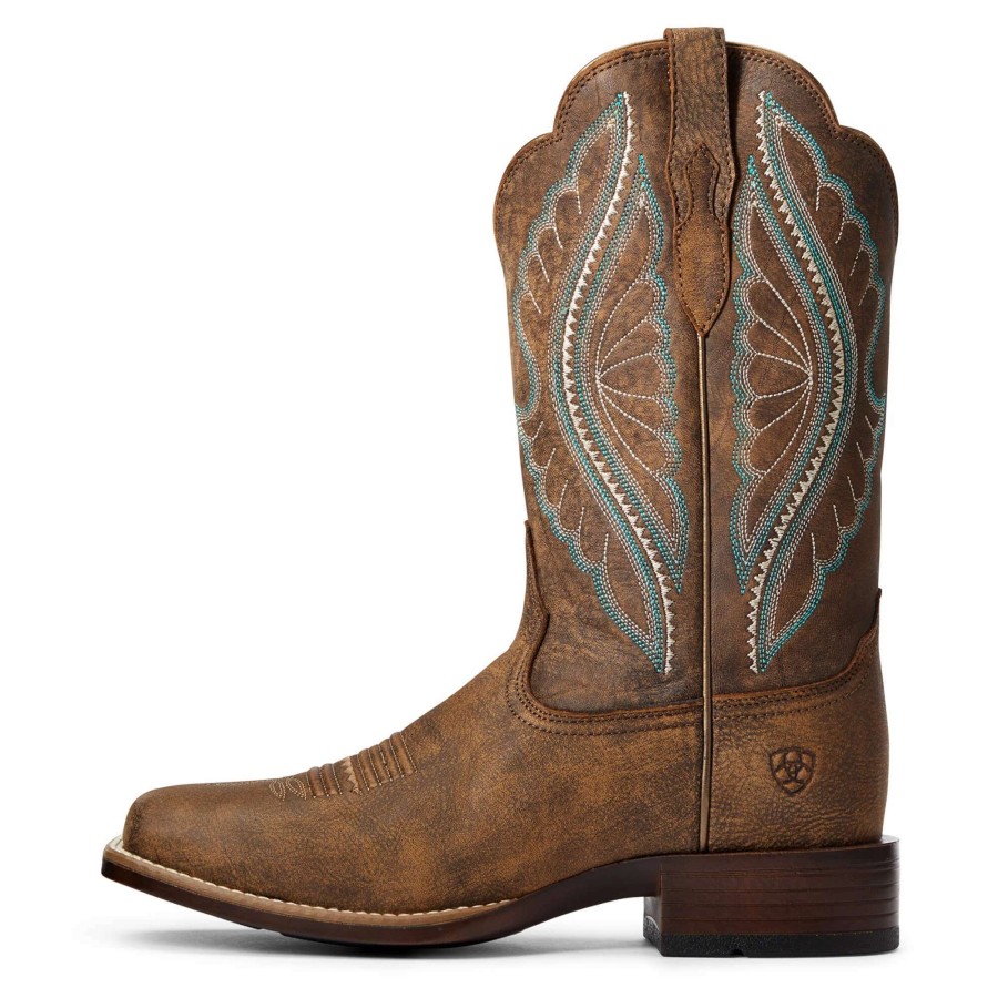 Footwear * | Ariat Women'S Prime Time Western Boot Tack Room Brown