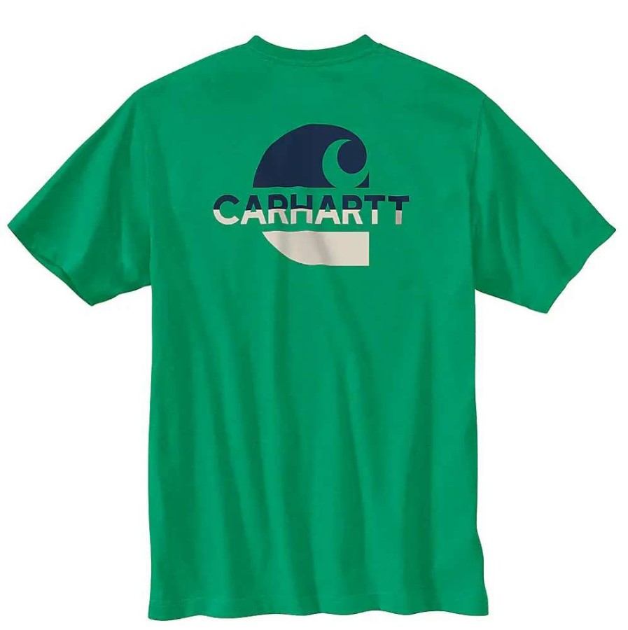 Men * | Carhartt Loose Fit Heavyweight Pocket C Graphic T-Shirt