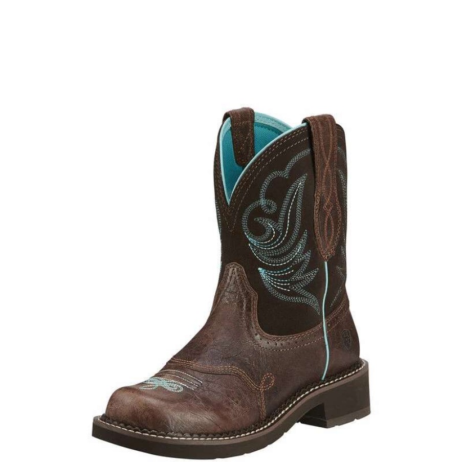 Footwear * | Ariat Women'S Fatbaby Heritage Dapper Western Boot Royal Chocolate