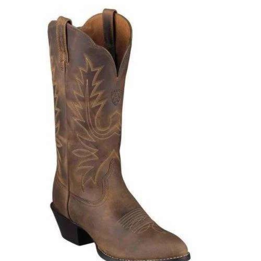 Footwear * | Ariat Ladies Heritage Western R Toe Boot