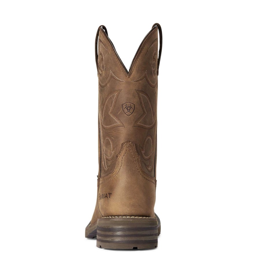 Footwear * | Ariat Hybrid Patriot Waterproof Western Boot Distressed Brown