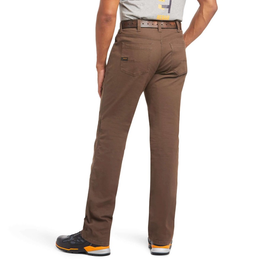 Men * | Ariat Rebar M4 Relaxed Durastretch Made Tough Stackable Straight Leg Pant Wren