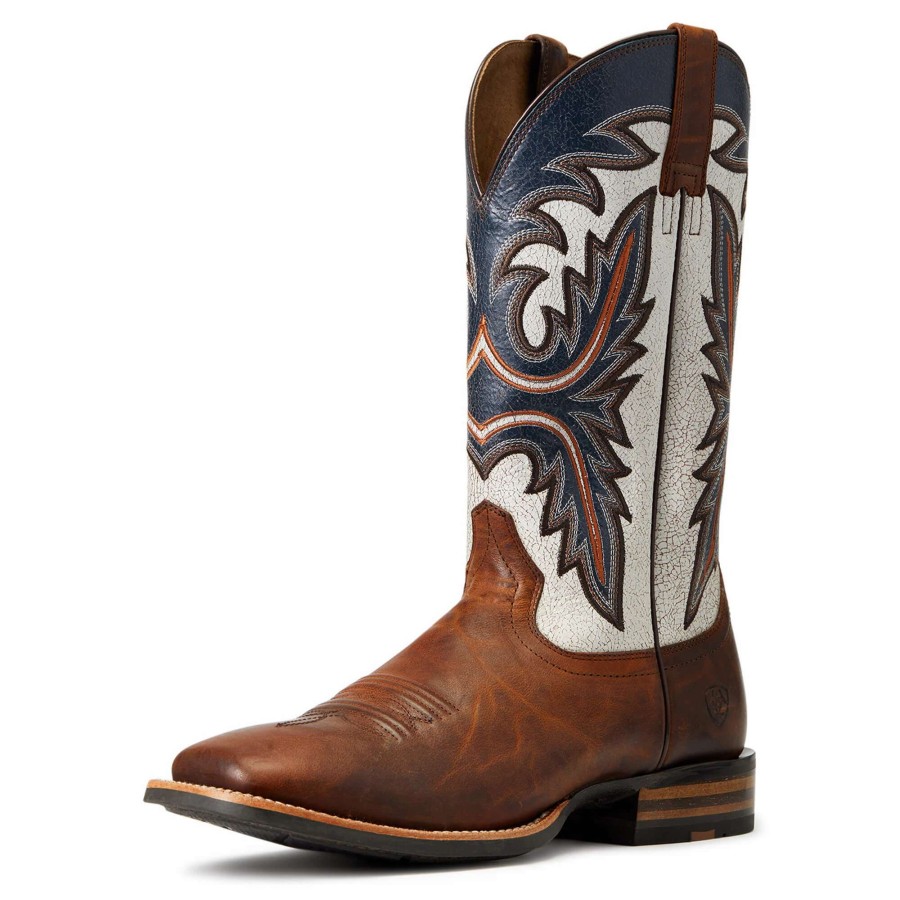 Footwear * | Ariat Brushrider Western Boot Penny Brown