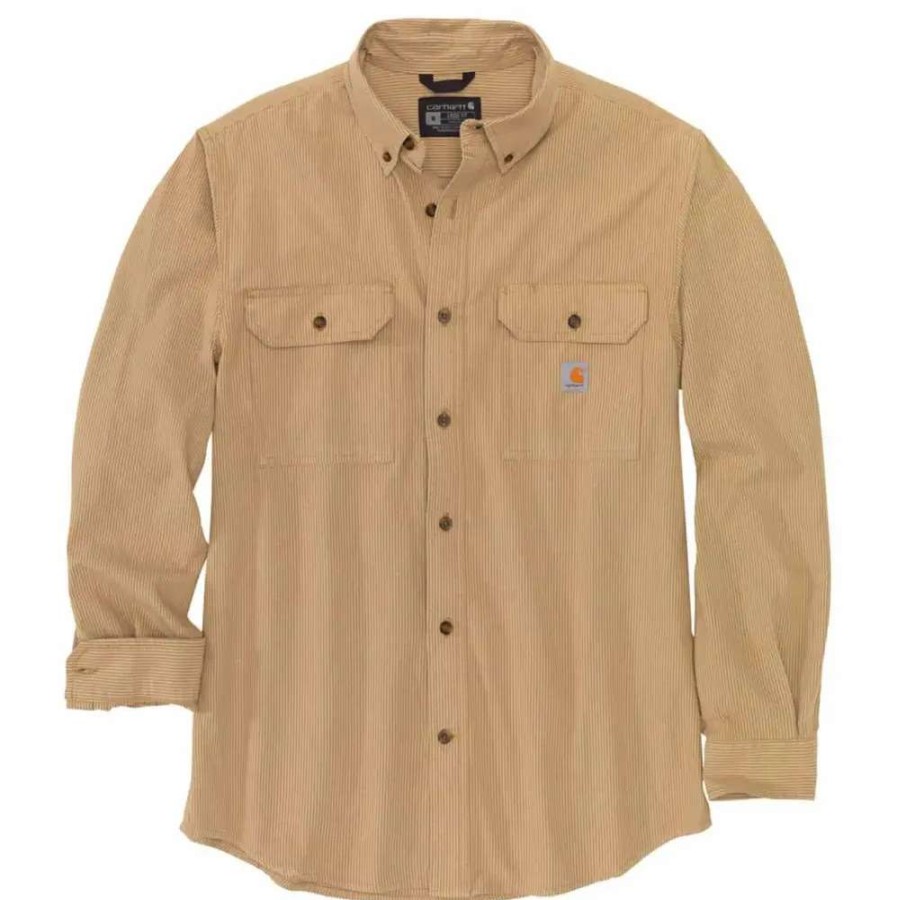 Men * | Carhartt Loose Fit Midweight Chambray Long-Sleeve Shirt 104910