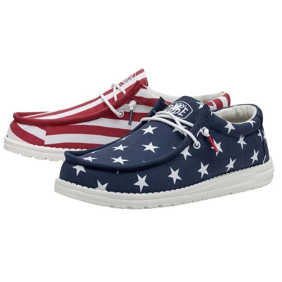 Footwear * | Hey Dude Wally Patriotic Casual Shoes