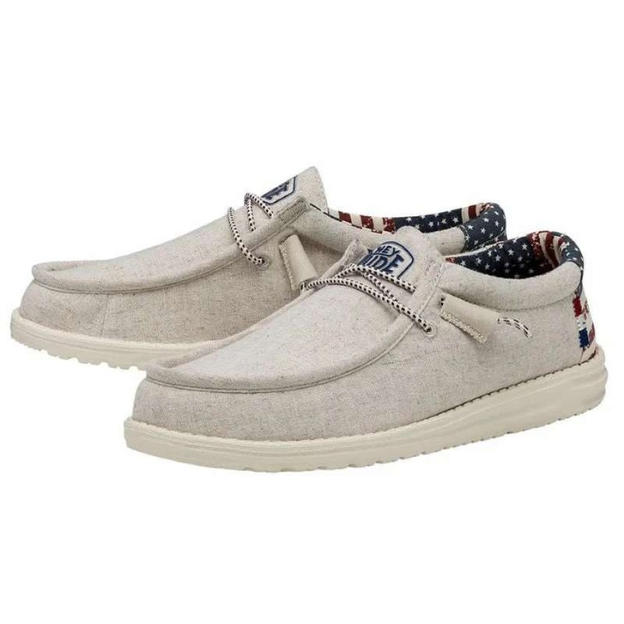 Footwear * | Hey Dude Wally Patriotic Casual Shoes