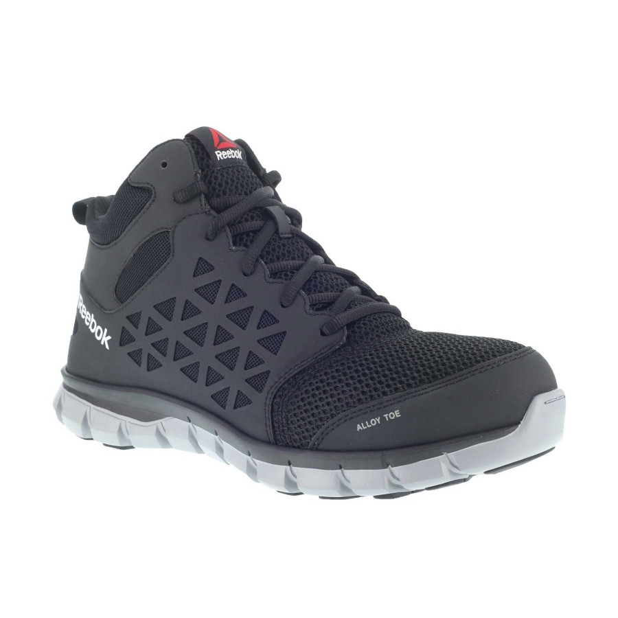 Footwear * | Reebok Sublite Cushion Work Alloy Toe Athletic Mid Cut