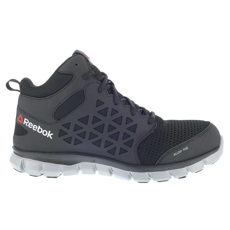 Footwear * | Reebok Sublite Cushion Work Alloy Toe Athletic Mid Cut