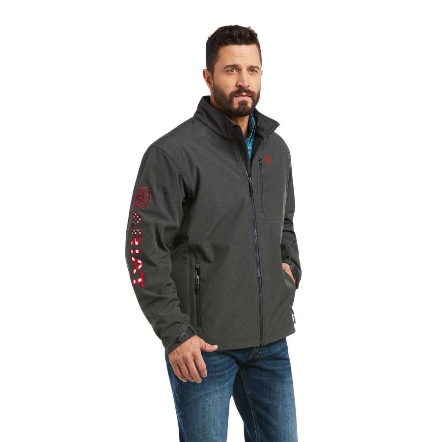 Men * | Ariat Men'S Logo 2.0 Softshell Jacket