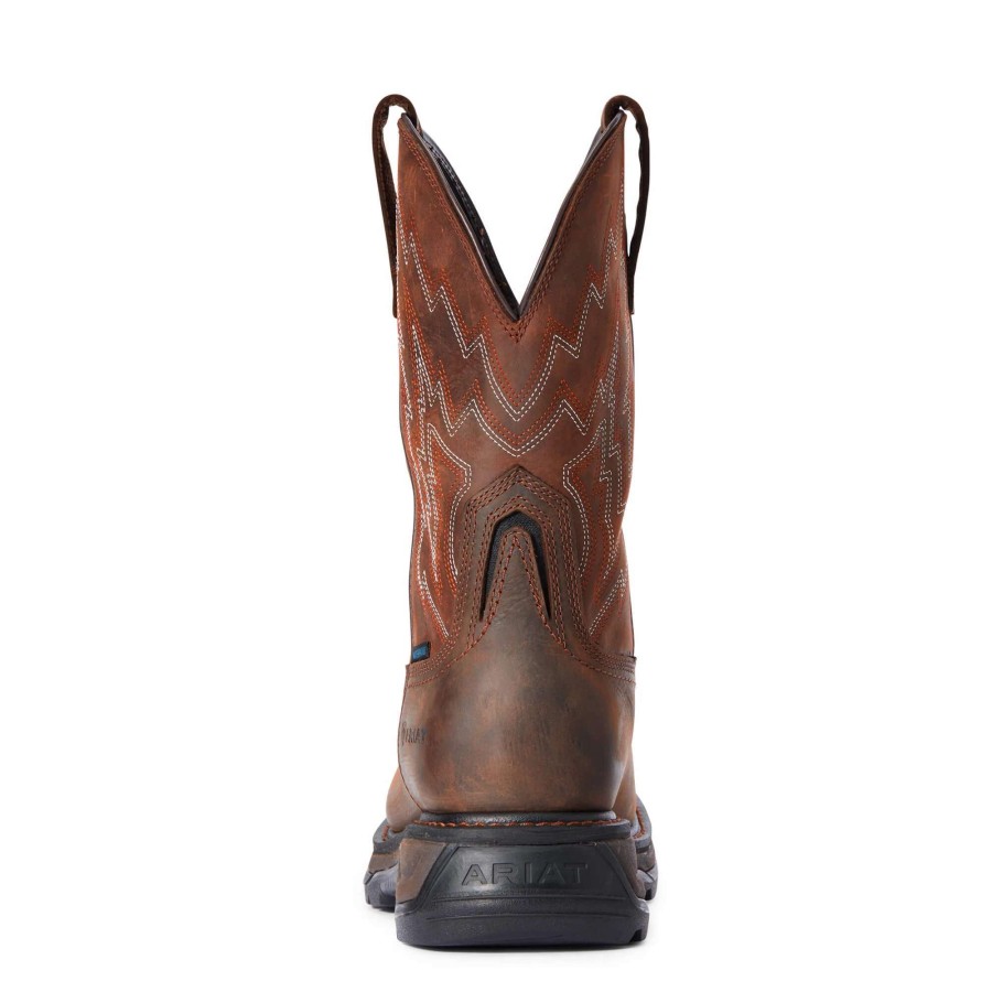 Footwear * | Ariat Big Rig Waterproof Work Boot Dark Brown