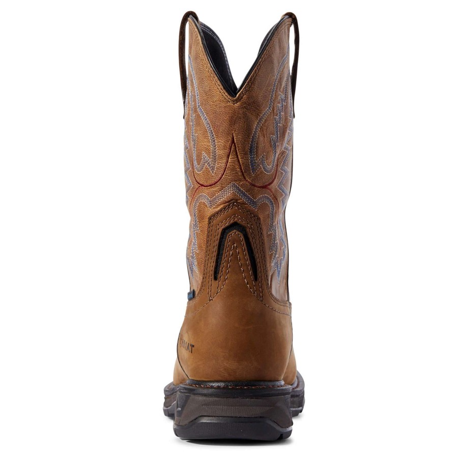 Footwear * | Ariat Workhog Xt Waterproof Carbon Toe Work Boot Distressed Brown