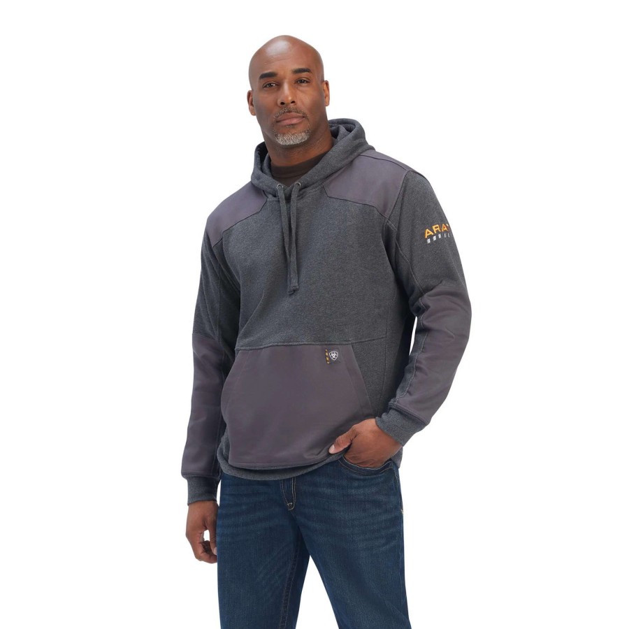 Men * | Ariat Rebar Workman Duracanvas Hoodie