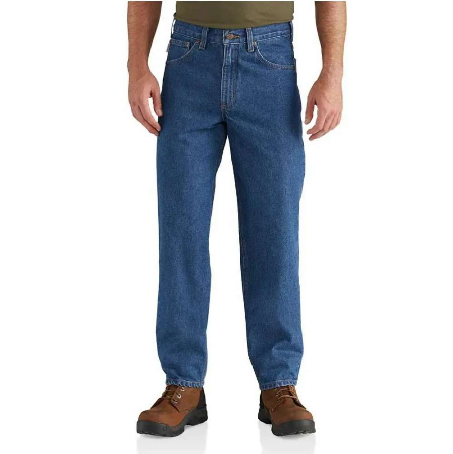 Men * | Carhartt Relaxed Fit Heavyweight 5-Pocket Tapered Jean Big And Tall B17