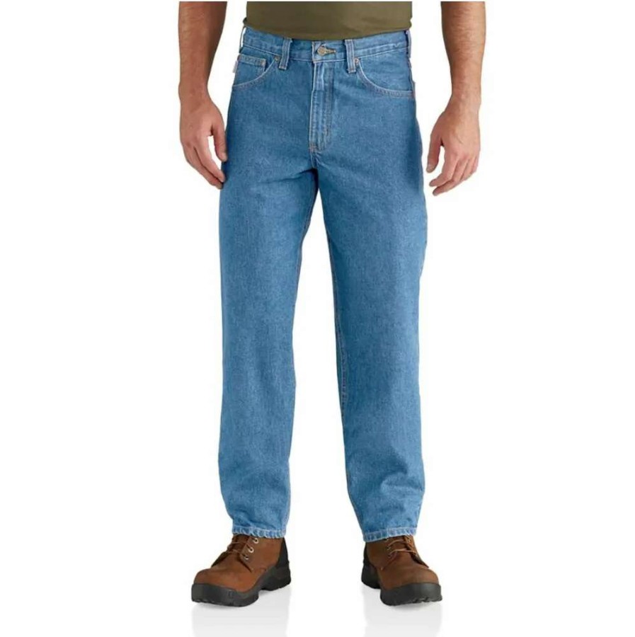 Men * | Carhartt Relaxed Fit Heavyweight 5-Pocket Tapered Jean Big And Tall B17