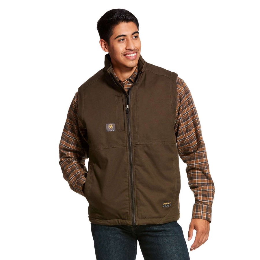 Men * | Ariat Rebar Duracanvas Vest