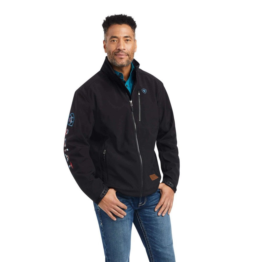 Men * | Ariat Men'S Chimayo Logo 2.0 Jacket Black