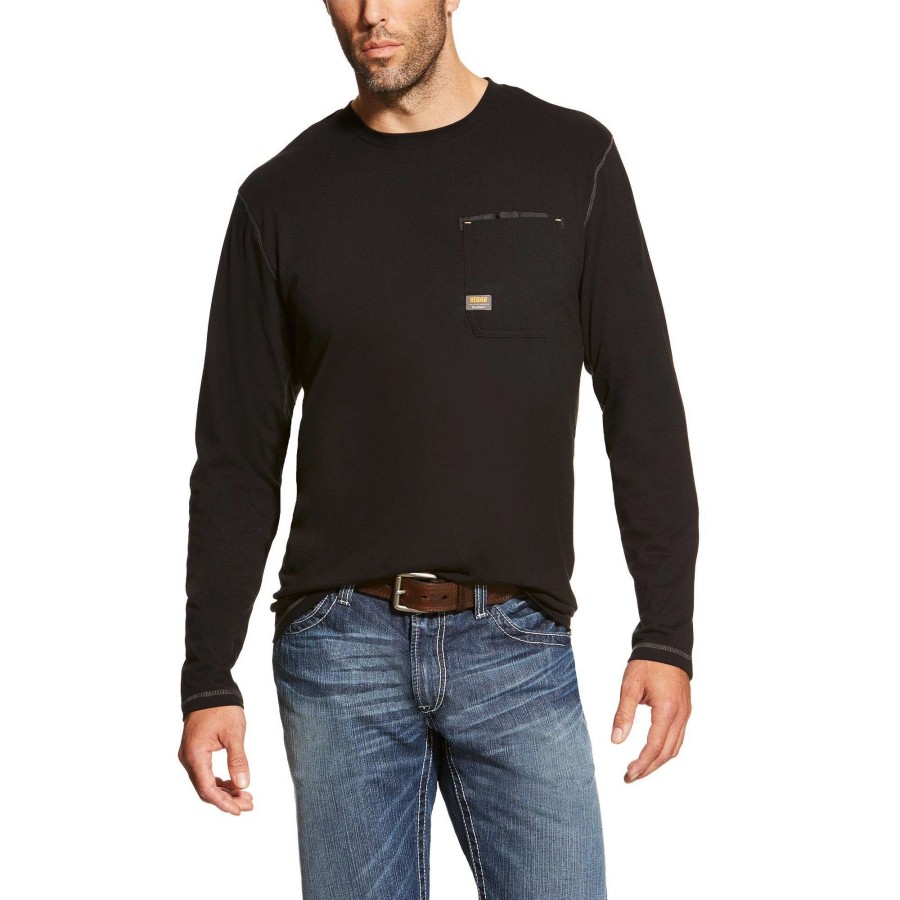 Men * | Ariat Rebar Workman Long Sleeved T-Shirt