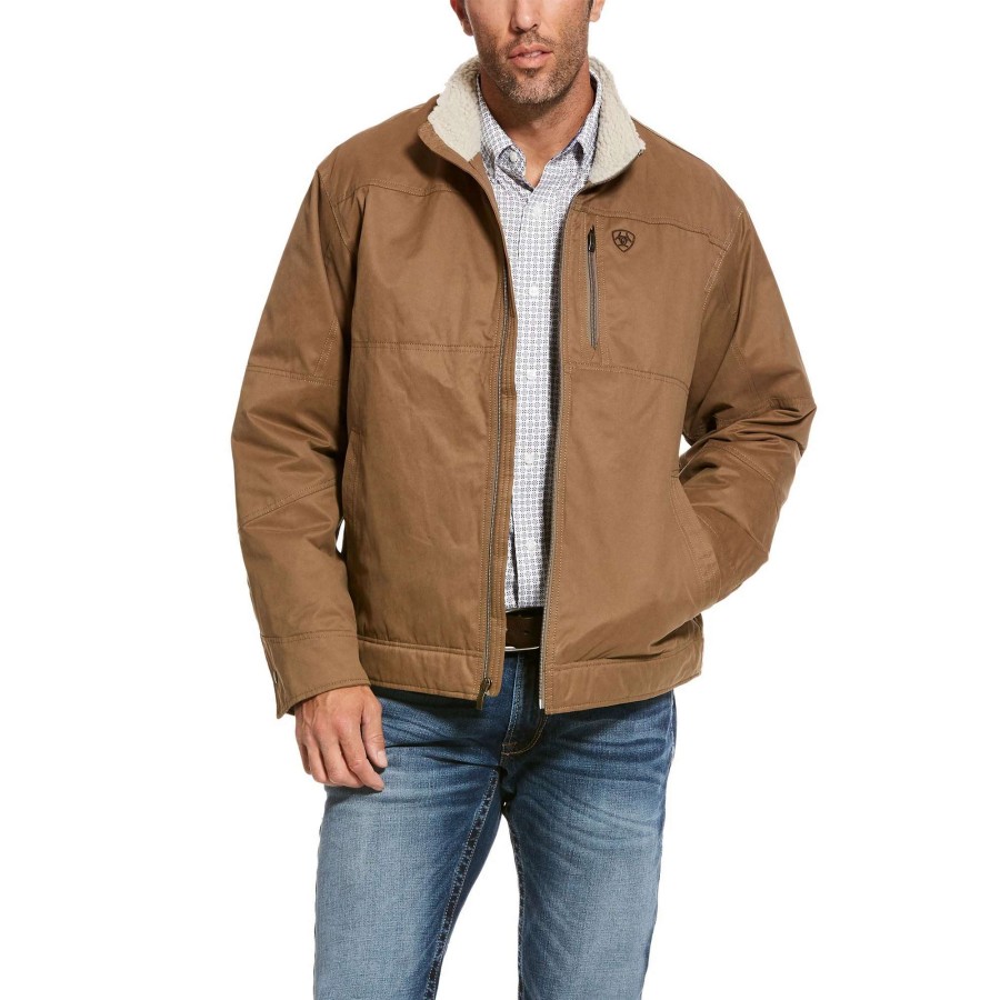 Men * | Ariat Grizzly Canvas Jacket Cub