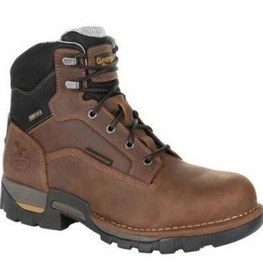 Footwear * | Men'S Georgia Eagle One Waterproof Work Boot Brown