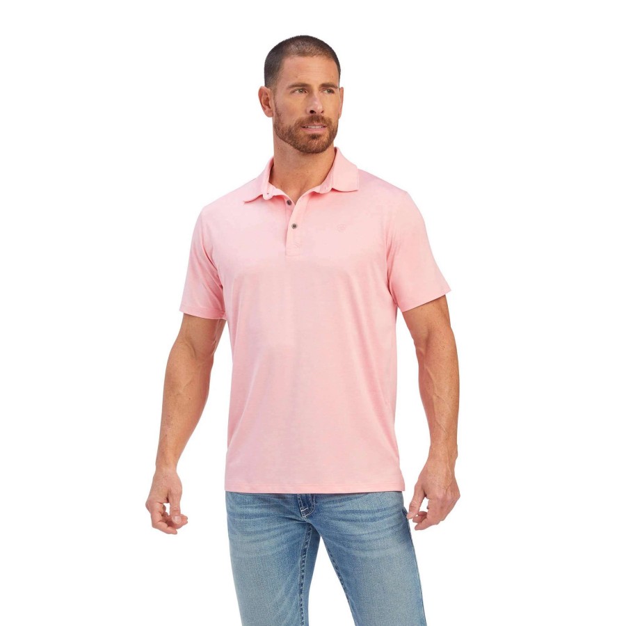 Men * | Ariat Charger Fitted Polo