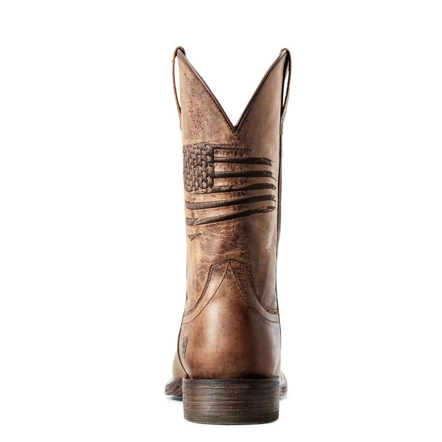 Footwear * | Ariat Men'S Circuit Patriot Weathered Tan Boots