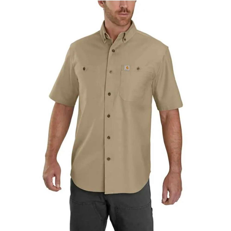 Men * | Carhartt Rugged Flex Relaxed Fit Midweight Canvas Shirt