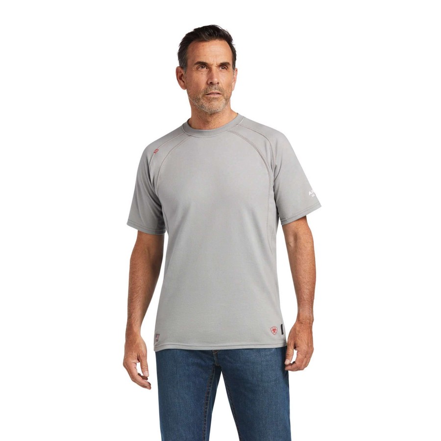 Men * | Ariat Fr Work Crew T-Shirt