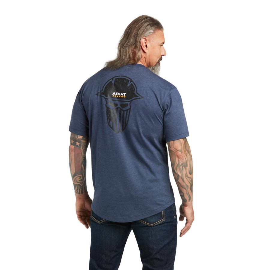 Men * | Ariat Rebar Workman Full Cover Tee