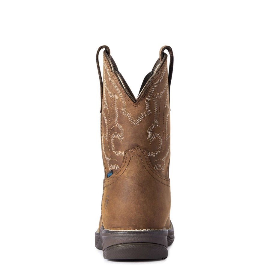 Footwear * | Ariat Women'S Anthem Shortie Ii Waterproof Western Boot Distressed Brown