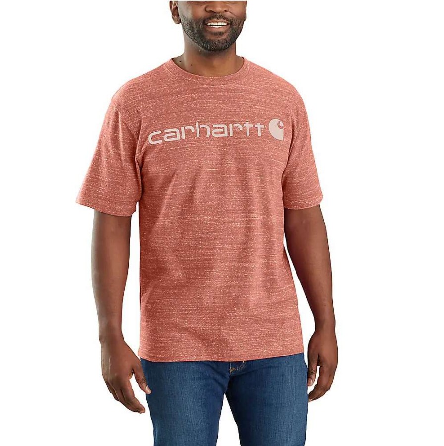 Men * | Carhartt Loose Fit Heavyweight Logo Graphic T-Shirt