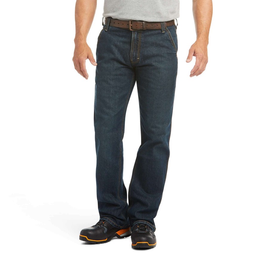 Men * | Ariat Rebar M4 Relaxed Durastretch Workhorse Boot Cut Jean Phantom