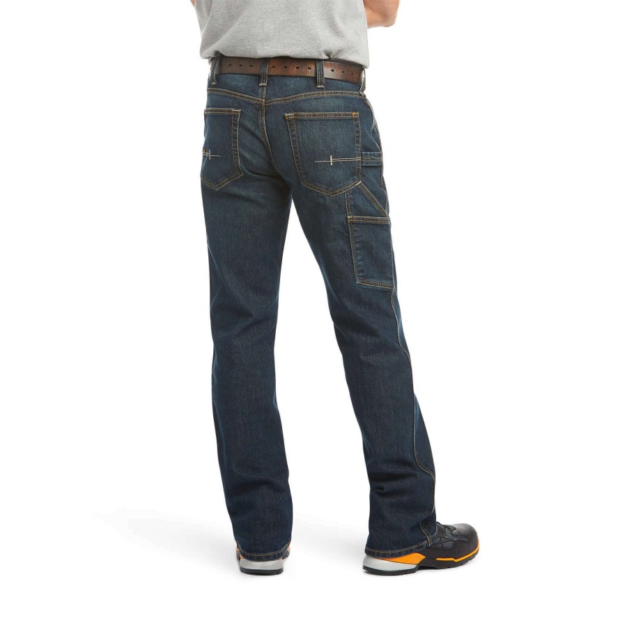 Men * | Ariat Rebar M4 Relaxed Durastretch Workhorse Boot Cut Jean Phantom