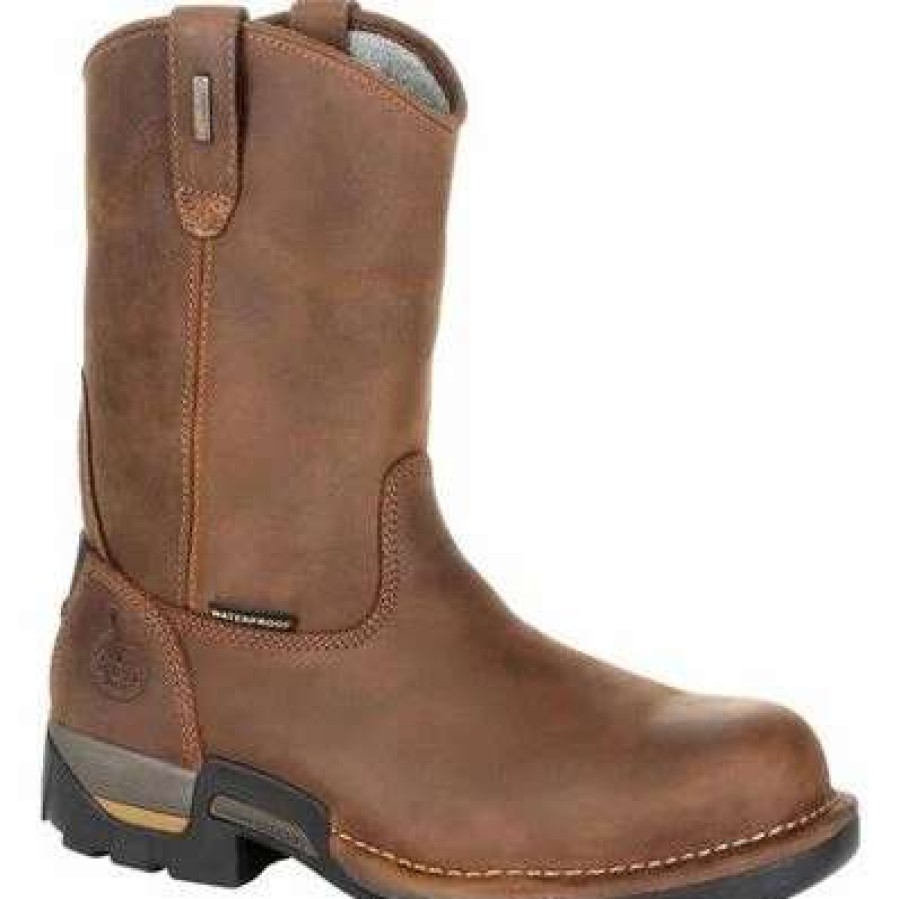 Footwear * | Men'S Georgia Boot Eagle One Waterproof Work Boot Brown