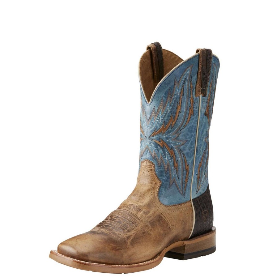 Footwear * | Ariat Men'S Arena Rebound Dusted Wheat & Heritage Blue Boots