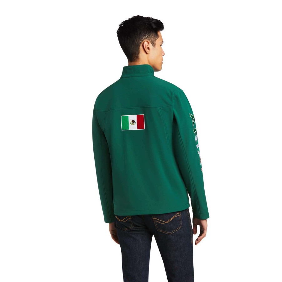 Men * | Ariat New Team Softshell Mexico Jacket