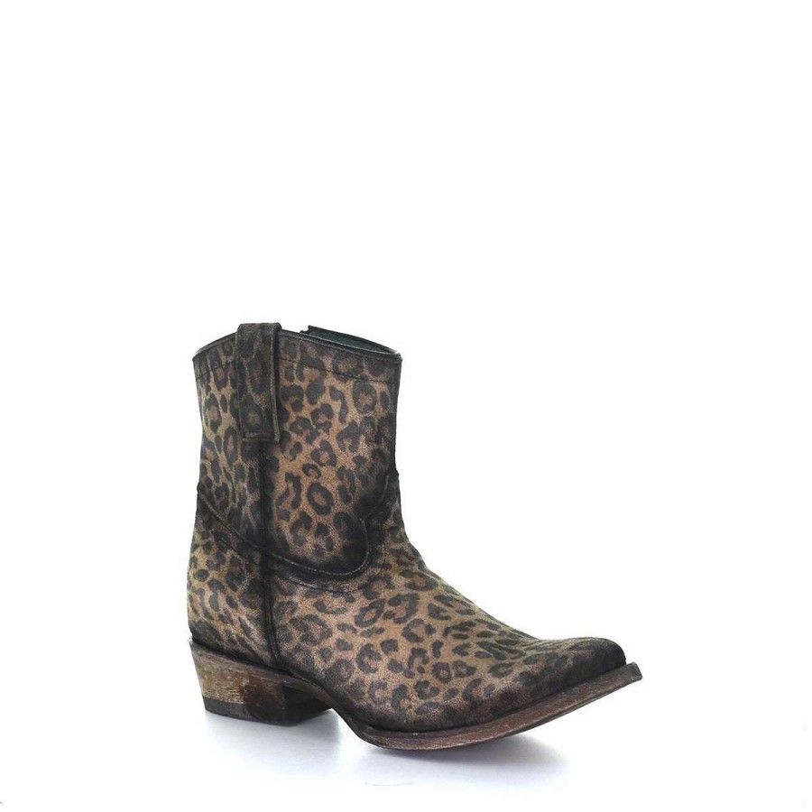 Footwear * | Corral Leopard Ankle Boot