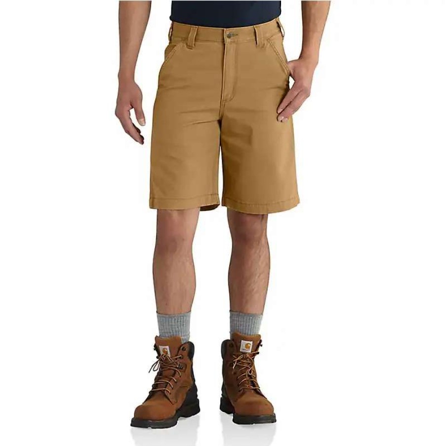 Men * | Carhartt Rugged Flex Relaxed Fit Canvas Work Shorts