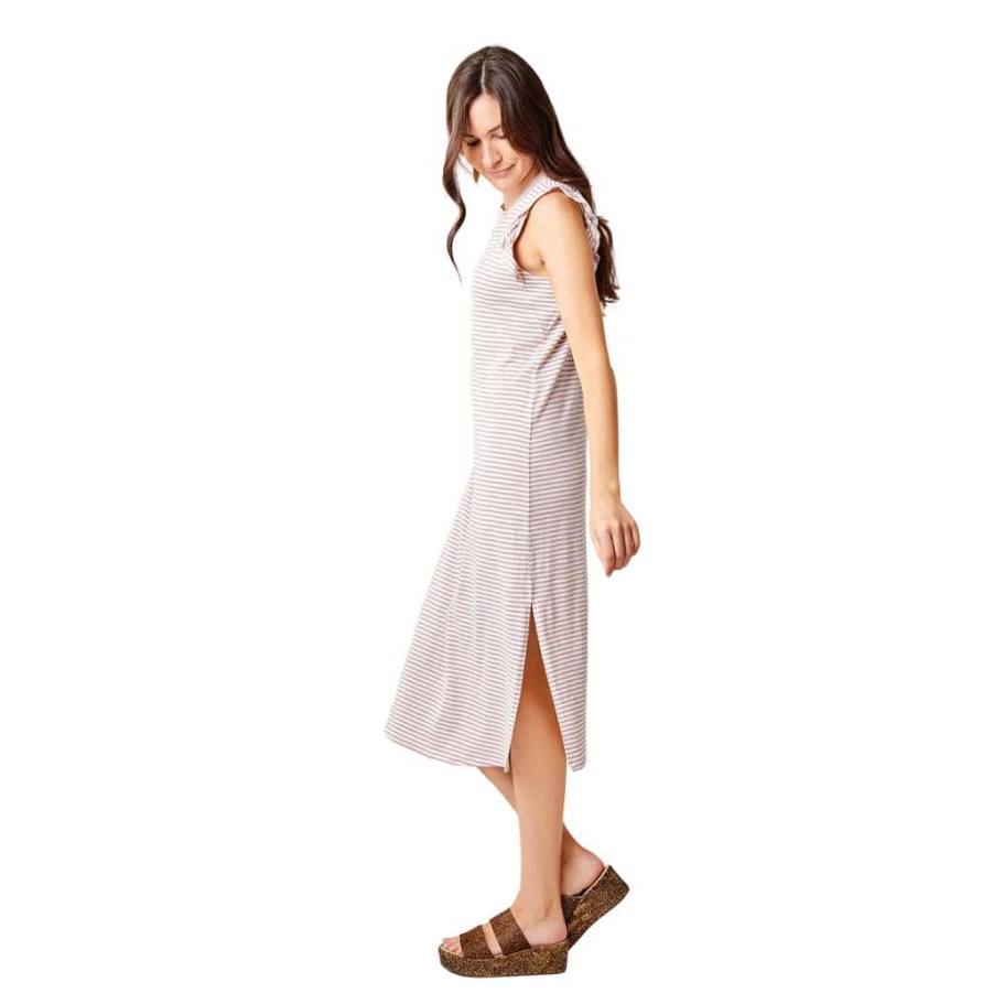 Women * | Carve Women'S Maeve Dress Fawn Stripe