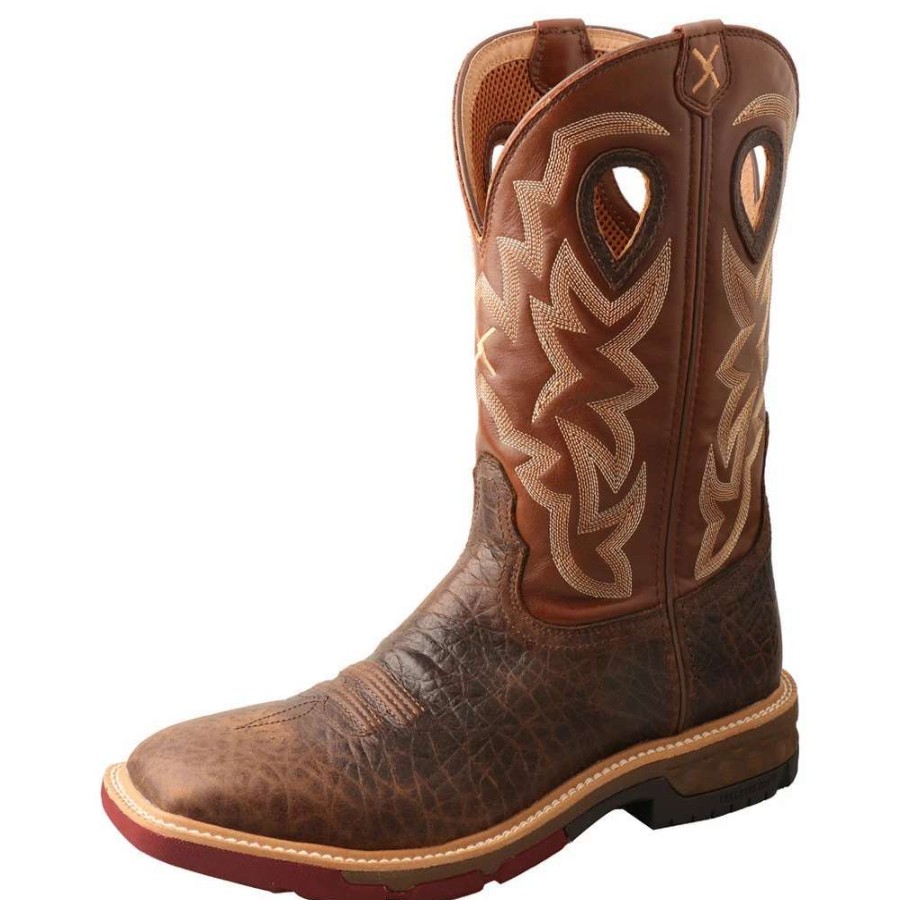 Footwear * | Twisted X 12-Inch Alloy Toe Western Work Boot