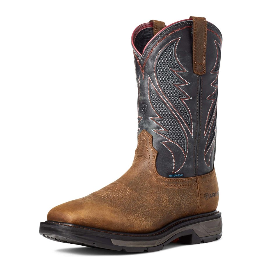 Footwear * | Ariat Workhog Xt Venttek Waterproof Work Boot Rye Brown