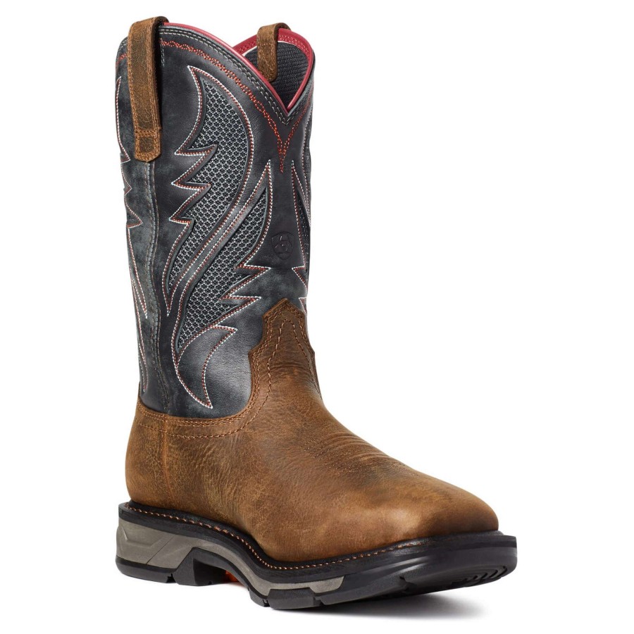 Footwear * | Ariat Workhog Xt Venttek Waterproof Work Boot Rye Brown