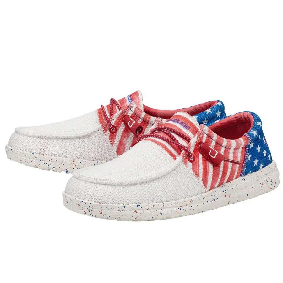 Footwear * | Hey Dude Wendy Patriotic Casual Shoes