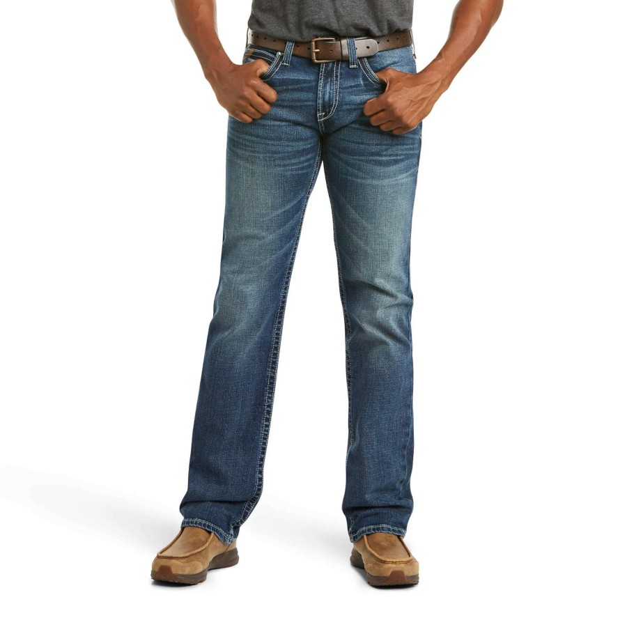 Men * | Ariat M7 Rocker Stretch Coltrane Stackable Straight Leg Jean Silverton