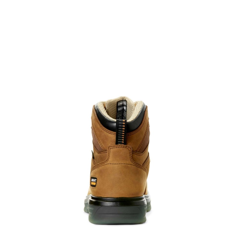 Footwear * | Ariat Turbo 6 Waterproof Work Boot Aged Bark