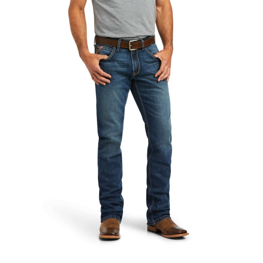 Men * | Ariat M5 Stretch Madera Stackable Straight Leg Jean Heath