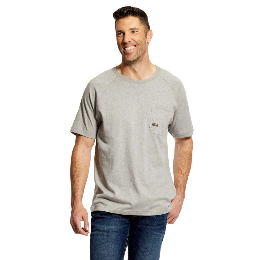 Men * | Ariat Rebar Cotton Strong T-Shirt